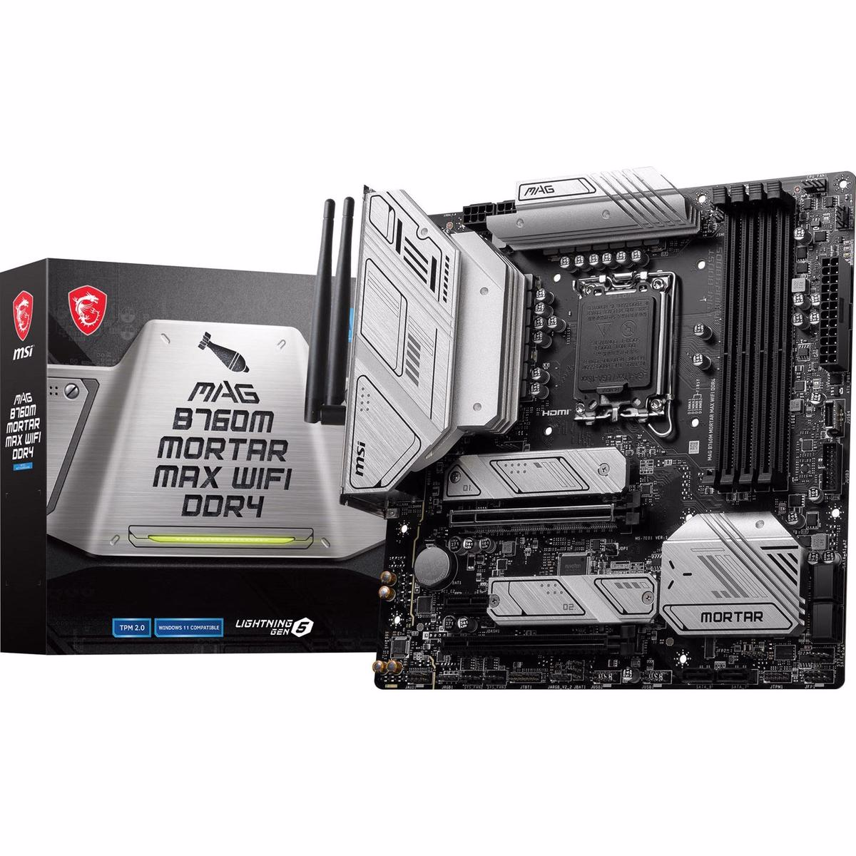 MSI MAG B760M MORTAR MAX WIFI DDR4