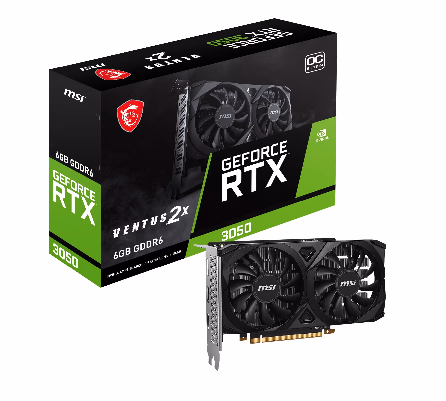 MSI RTX 3050 VENTUS 2X 6 GB